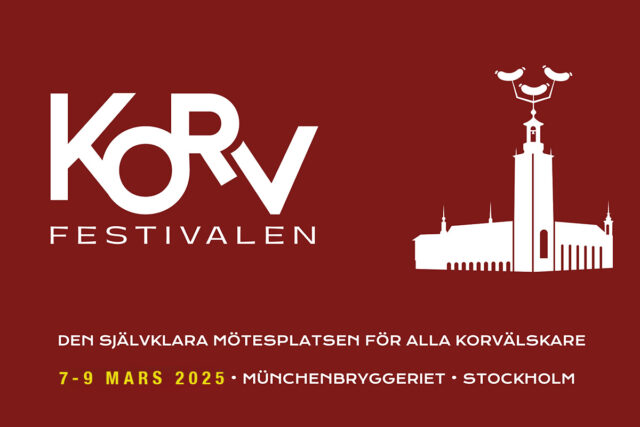 Korvfestival arrangeras 7-9 mars 2025 i Stockholm